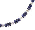 Sterling Silver Botswana And Purple Agate Bead Navajo Necklace RX98046